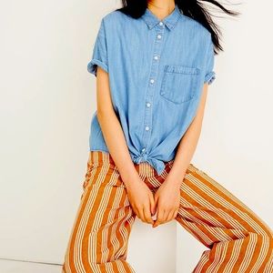 Madewell denim button up shirt